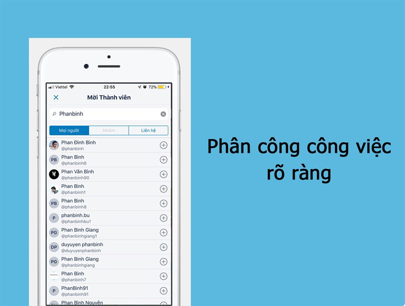 Phân công công việc cho bạn và đồng nghiệp