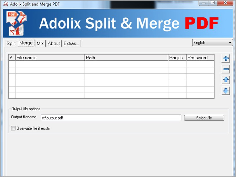 Phần mềm Adolix Split & Merge PDF