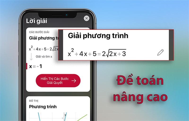 Photomath giải được nhiều dạng toán nâng cao