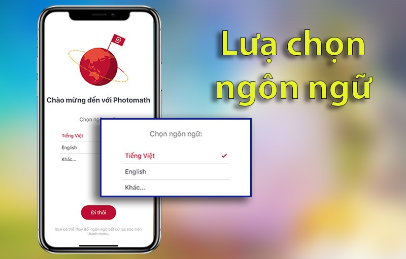 Photomath hỗ trợ tiếng Việt