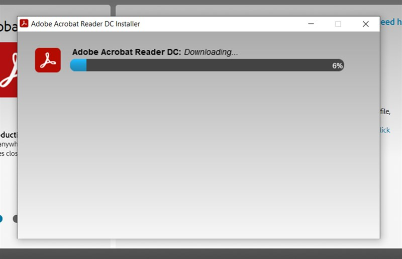 Quá trình cài đặt Adobe Reader