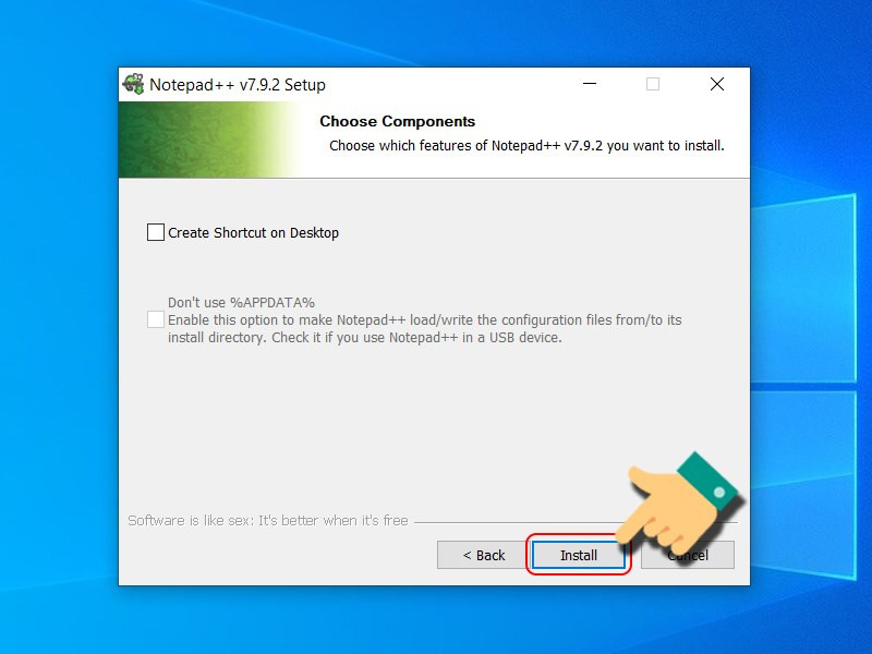 Quá trình cài đặt Notepad++