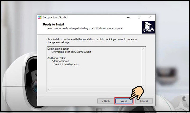 Quá trình cài đặt phần mềm EZVIZ