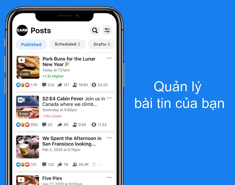 Quản l&yacute; b&agrave;i tin của bạn