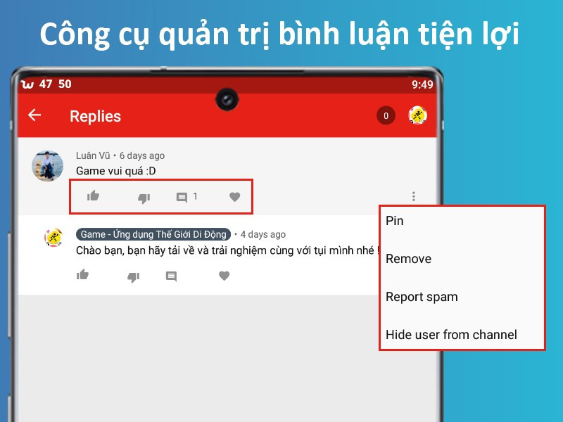 Quản lý bình luận