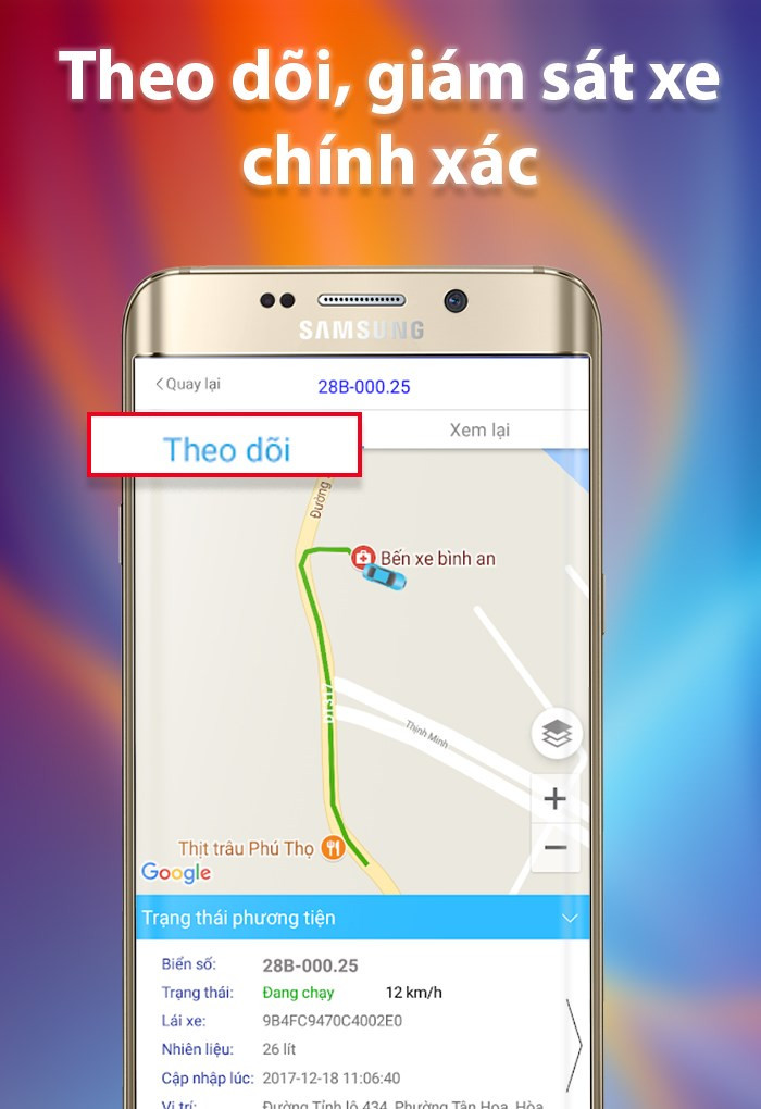 Quản lý theo dõi hành trình của ô tô chính xác