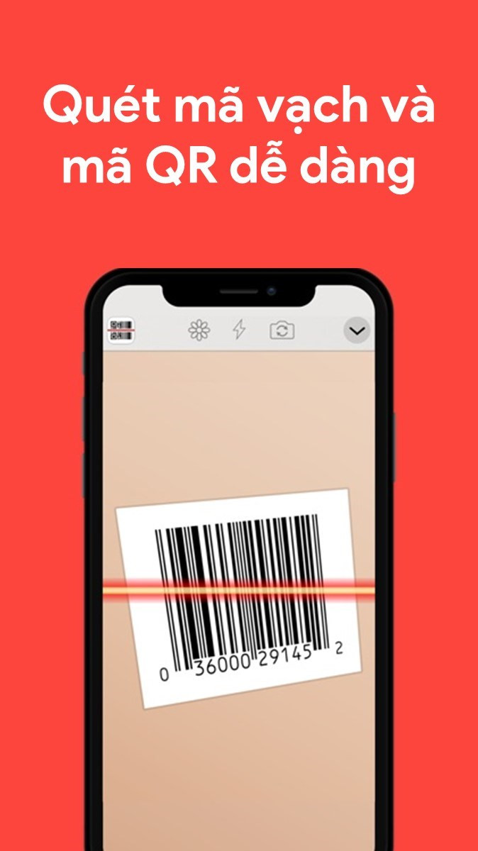 Quét mã QR và mã vạch miễn phí