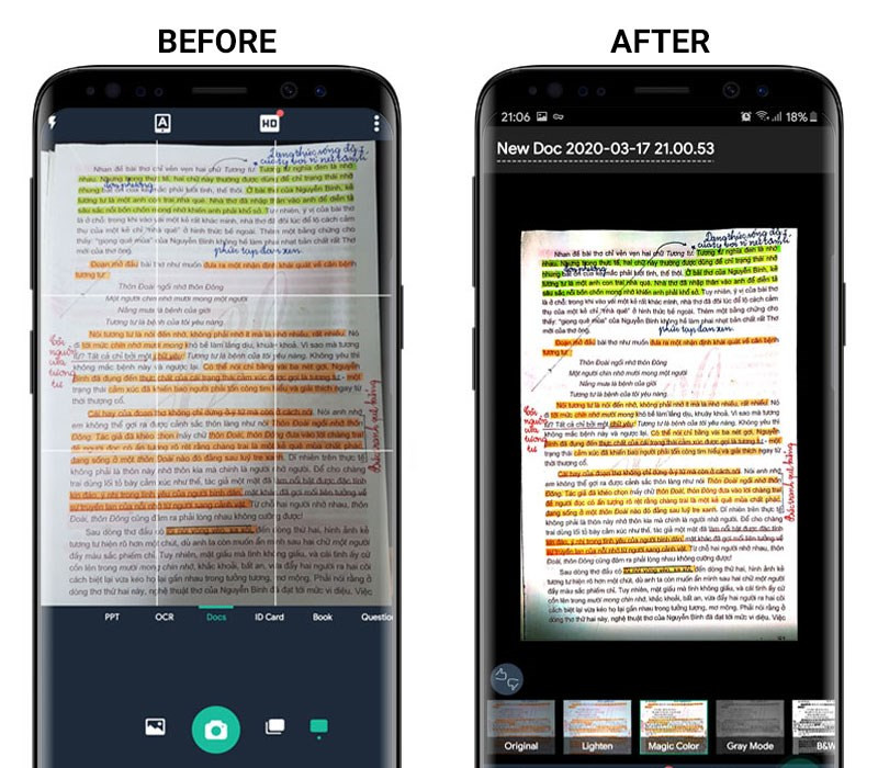 Quét tài liệu và chỉnh sửa