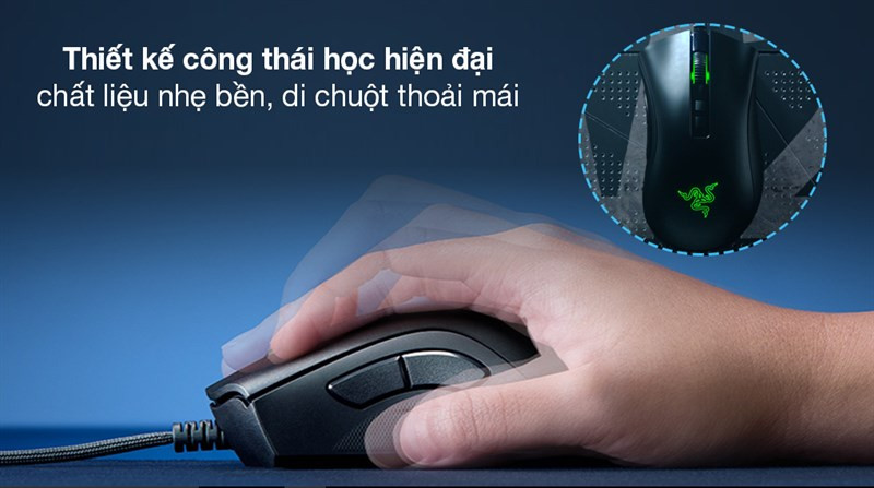 Razer DeathAdder V2 thiết kế công thái học