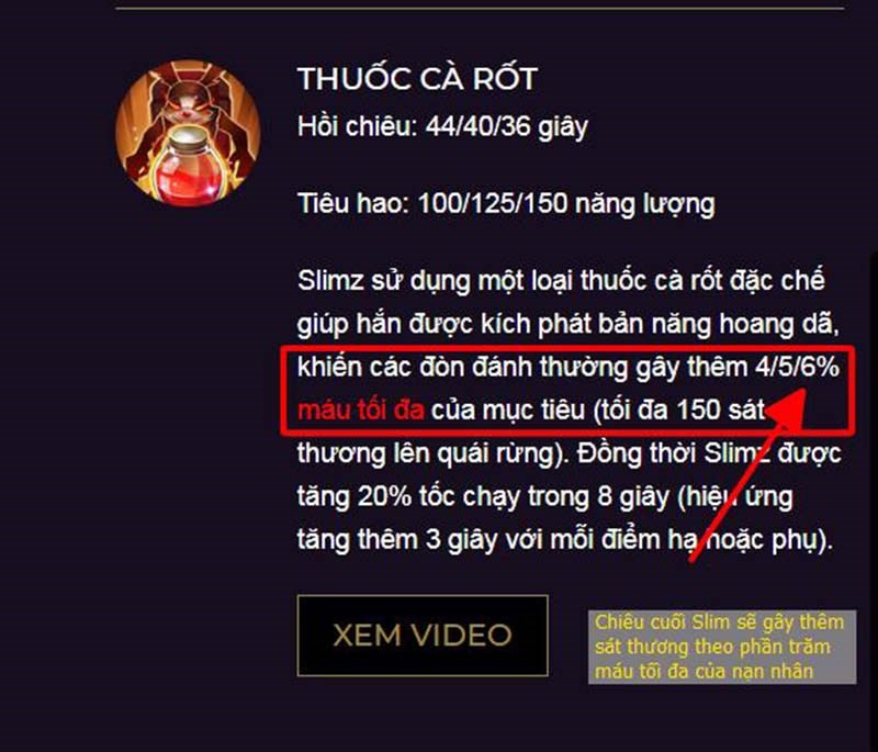 Sát thương theo phần trăm máu