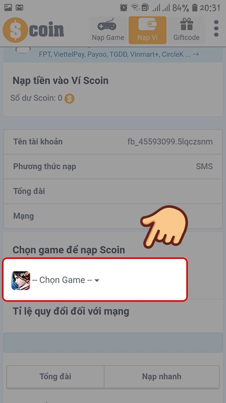 Hướng dẫn nạp Ví Scoin: 4 cách nạp tiền nhanh chóng và an toàn