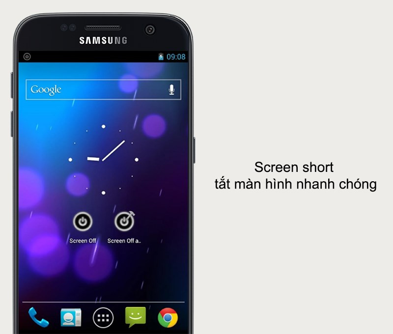 Screen short để tắt màn hình nhanh chóng
