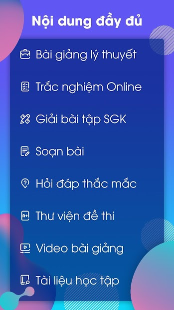 Screenshots Hoc247: Ứng dụng học tập trực tuyến cho học sinh cấp 1, 2, 3