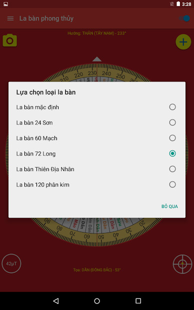 Screenshots La bàn Phong thủy