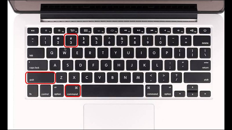 Shift + Comman + 3 để chụp toàn bộ màn hình