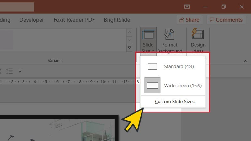 Hướng Dẫn Thay Đổi Kích Thước và Tỉ Lệ Slide trong PowerPoint
