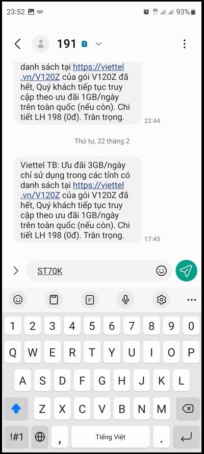 Đăng ký gói cước 4G Viettel ST70K: Data thả ga, giá siêu rẻ