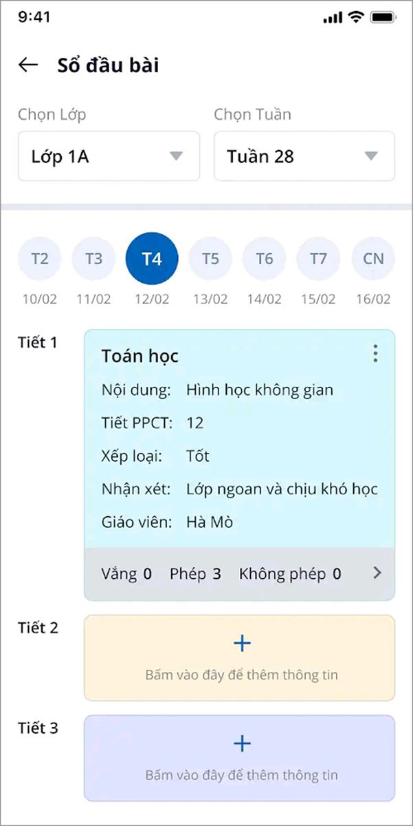 Sổ đầu bài điện tử