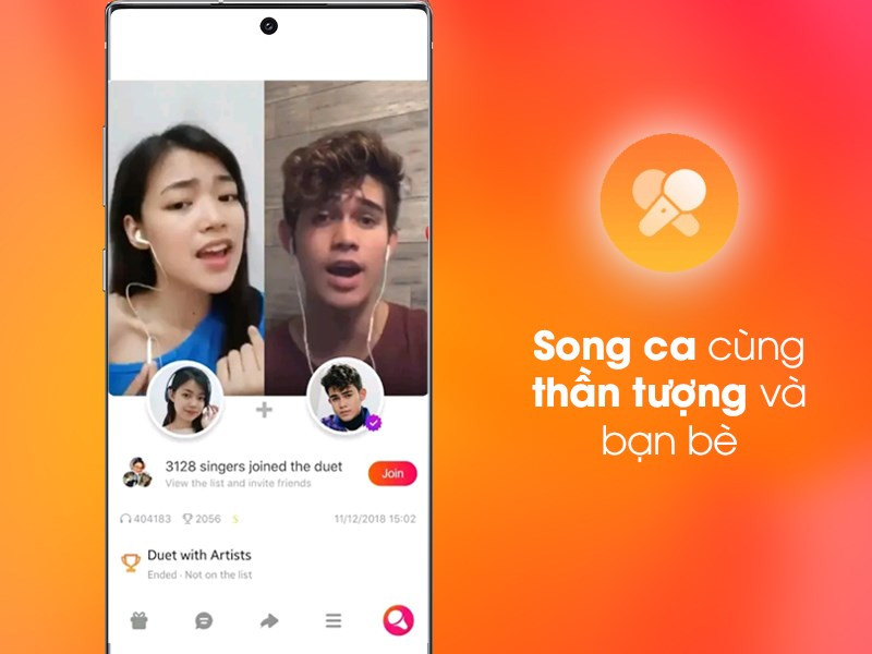 Song ca cùng bạn bè