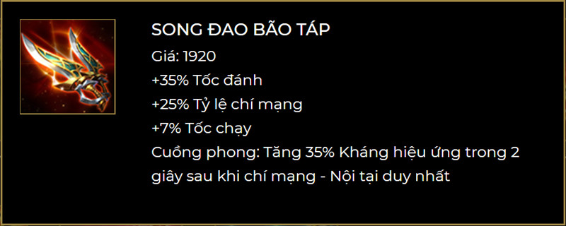 Song đao bảo táp