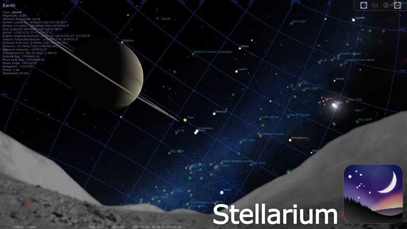 Stellarium: Phần mềm khám phá vũ trụ