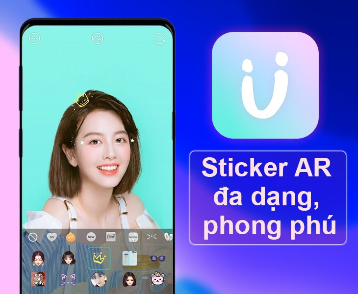 Sticker AR trên FaceU