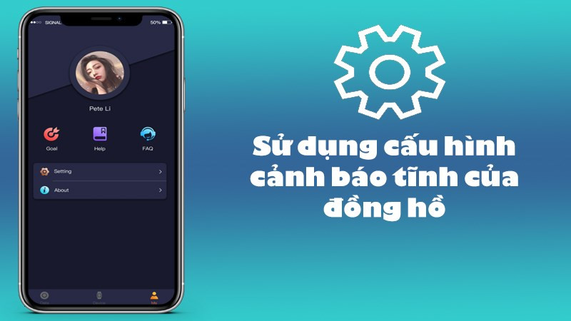 Sử dụng cấu h&igrave;nh cảnh b&aacute;o tĩnh của đồng hồ