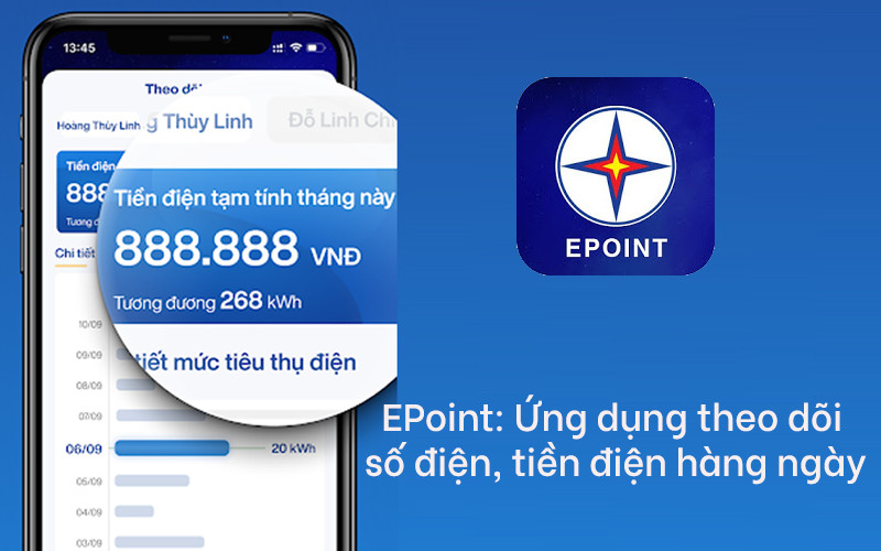 Tải EPoint: Ứng dụng theo dõi số điện, tiền điện hàng ngày