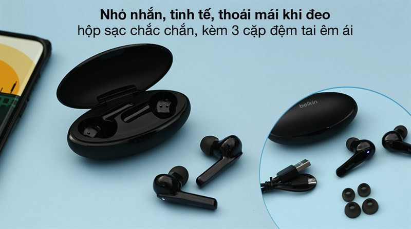 Tai nghe Bluetooth True wireless Belkin Soundform Move PAC001