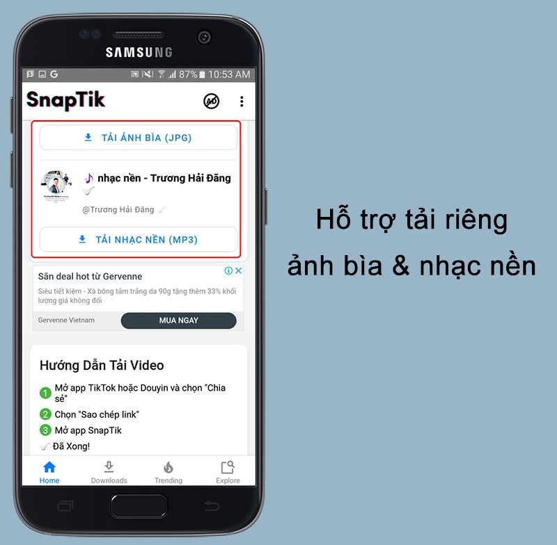 Tải nhạc nền và ảnh bìa TikTok