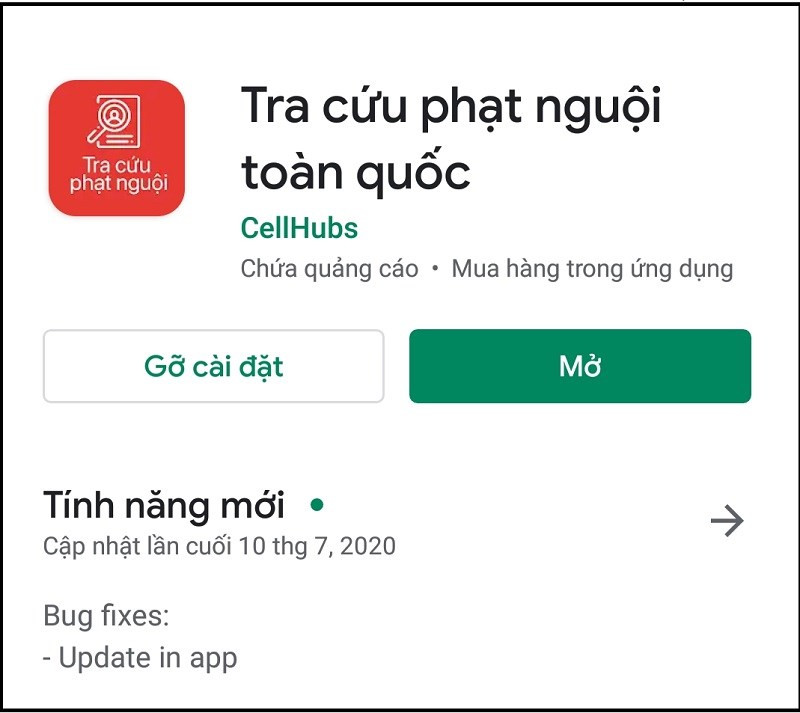 Tải Tra cứu phạt nguội