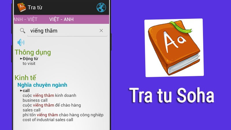 Tải Tra tu Soha - Tra từ điển ngôn ngữ mọi lúc mọi nơi