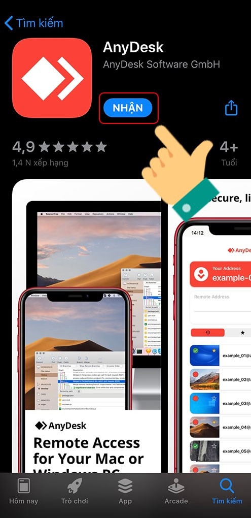 Tải ứng dụng AnyDesk trên điện thoại