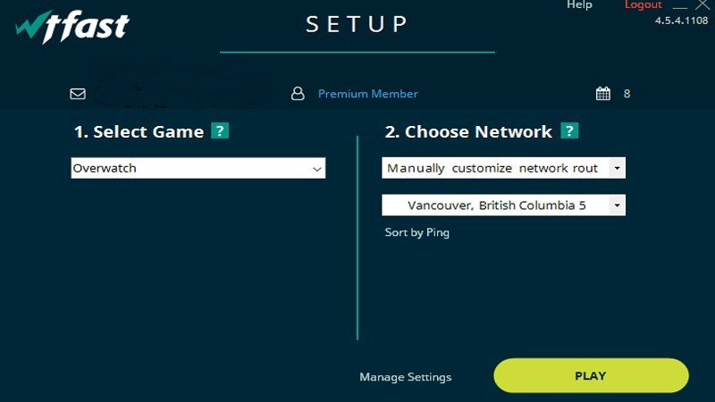 Tải Wtfast - Phần mềm tăng tốc độ chơi game, tối ưu đường truyền cho Windows
