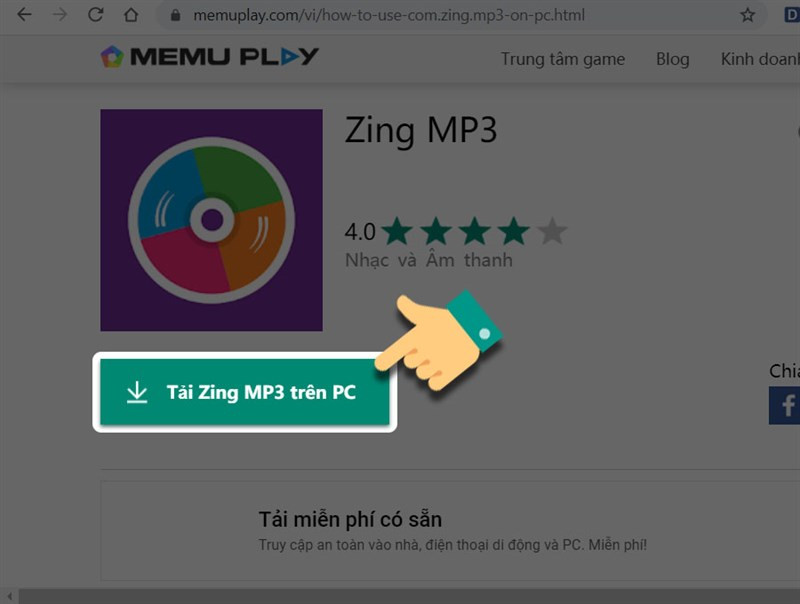 Tải zing MP3 trên PC