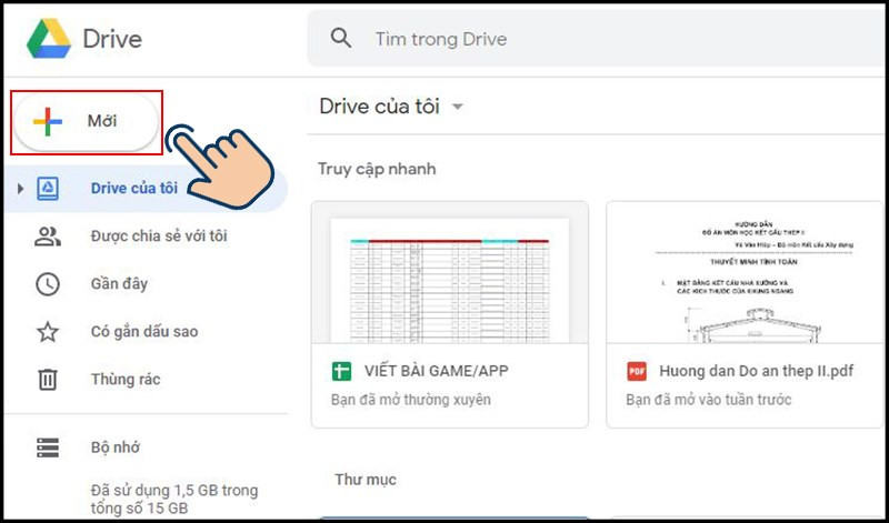 Tạo biểu mẫu Google Form