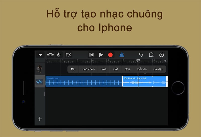 Tạo nhạc chuông cho iPhone dễ dàng trên ứng dụng GarageBand