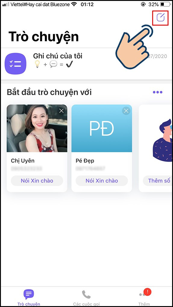 Tạo nhóm Viber trên điện thoại