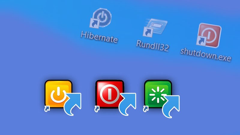 Tạo nút icon shutdown ngoài desktop máy tính Win 7, 8, 10