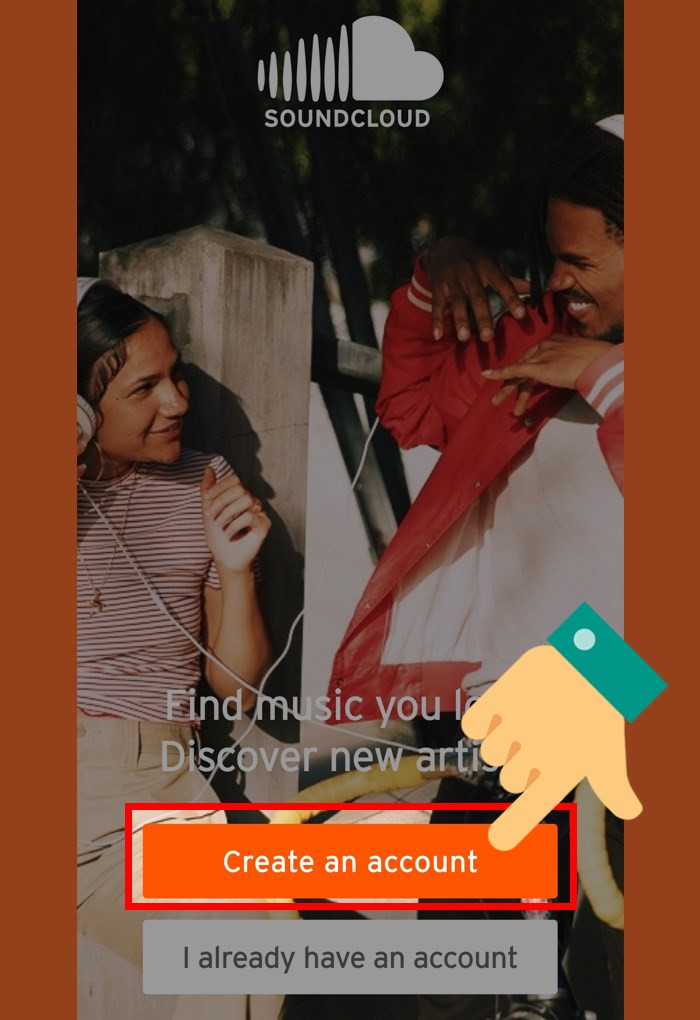 Tạo tài khoản SoundCloud trên điện thoại