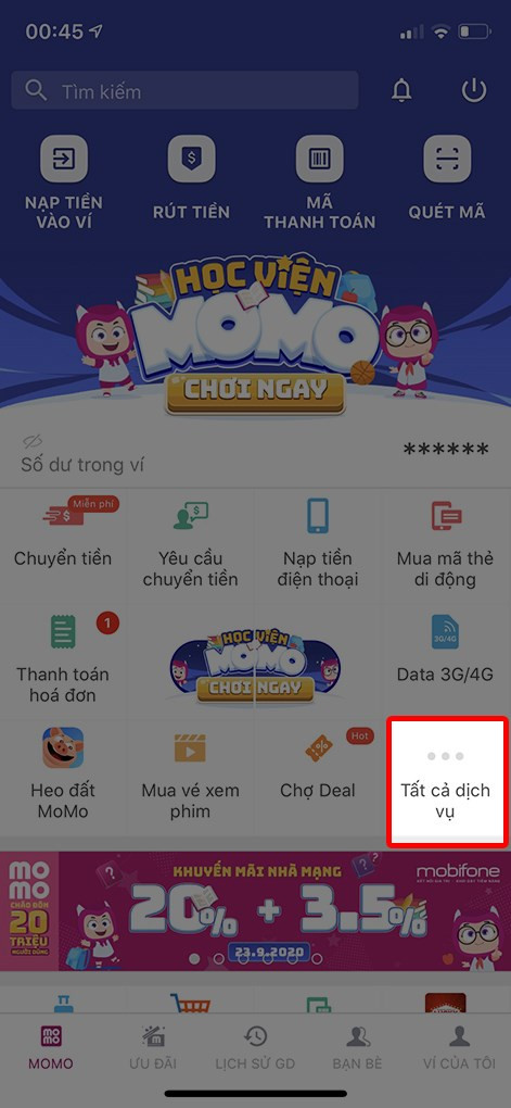 Tất cả dịch vụ