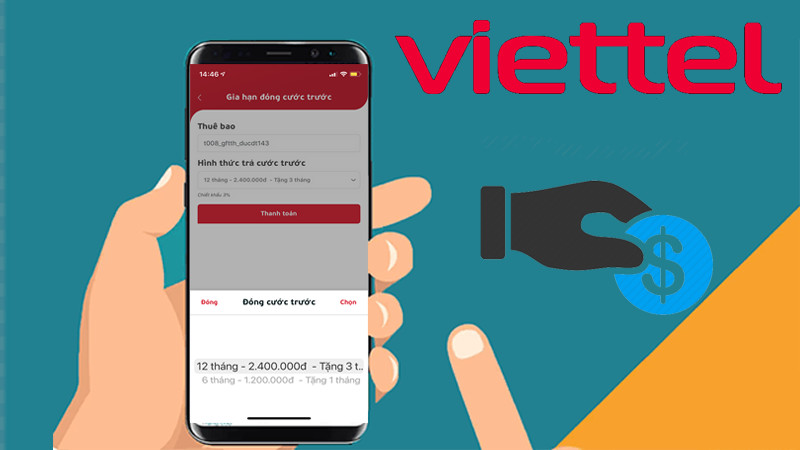 Thanh toán cước internet Viettel