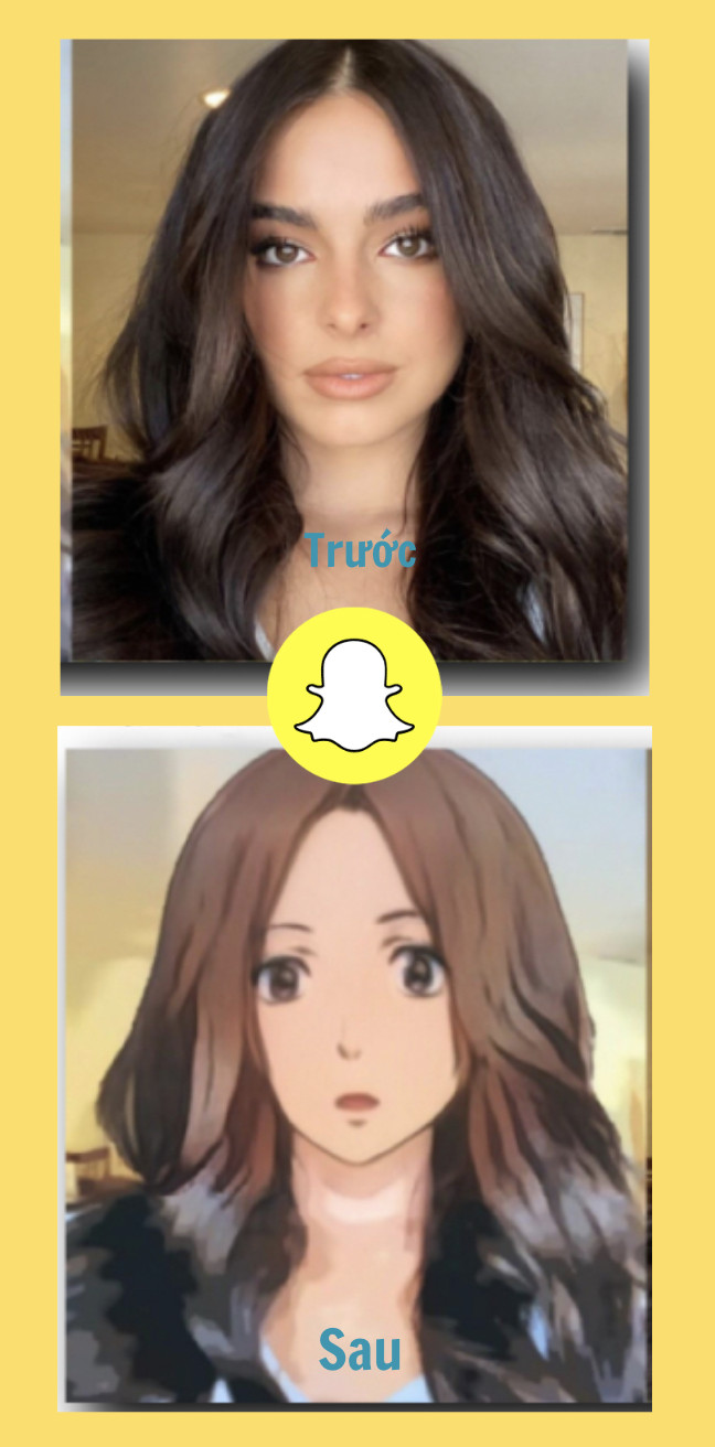 Thay đổi phong c&aacute;ch anime với Snapchat