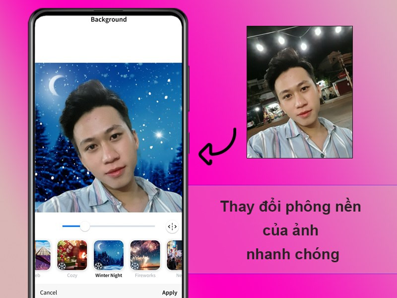 Thay đổi phông nền