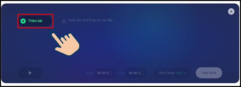 Thêm bài hát trên Online Joiner
