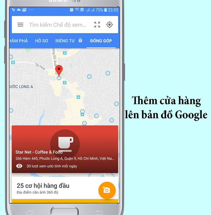 Thêm cửa hàng lên Google Maps