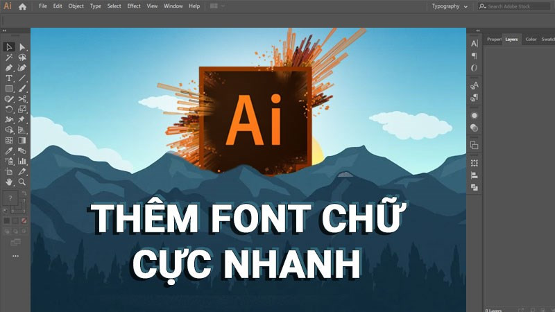 Thêm font chữ vào Illustrator