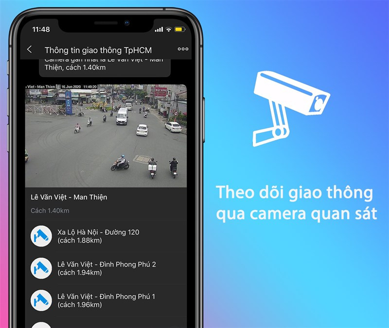 Theo d&otilde;i giao th&ocirc;ng qua camera quan s&aacute;t