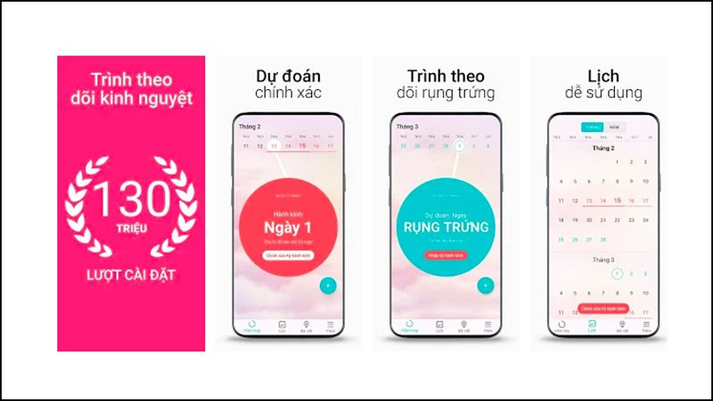 Theo d&otilde;i lịch kinh nguyệt v&agrave; mang thai Flo