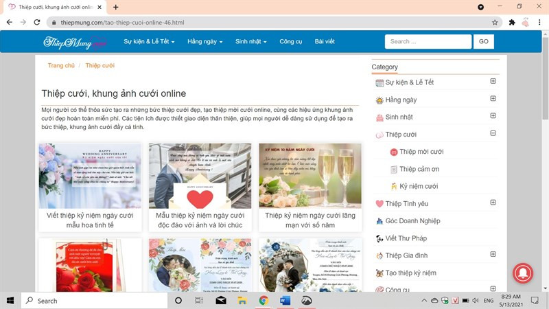 TOP 9 Website Thiết Kế Thiệp Cưới Online Miễn Phí, Đẹp Lung Linh